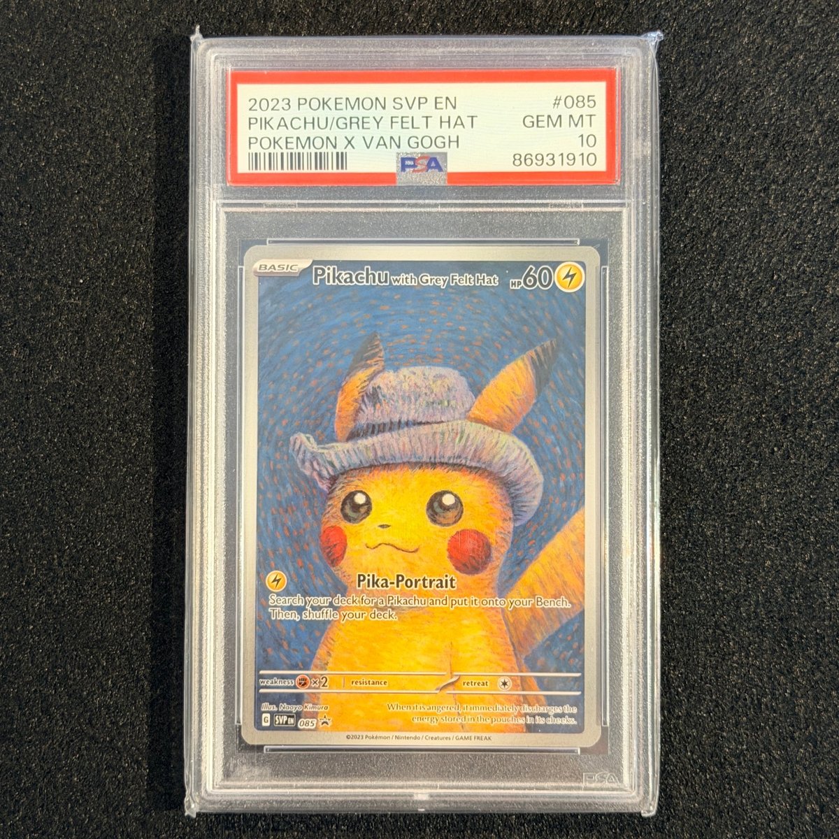 PSA 10 Pikachu with Grey Felt Hat