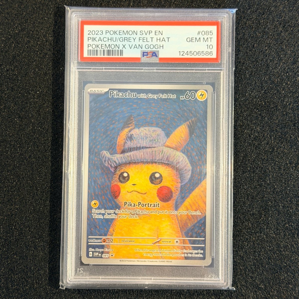 PSA 10 Pikachu with Grey Felt Hat